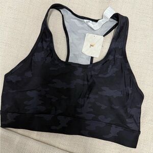Fabletics Black Camo Sports Bra